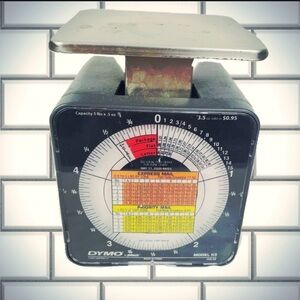 Dymo Scale with Black and Silver Accents